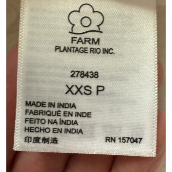 Farm Rio Anthropologie One-Shoulder A-Line Smocked Dress Women's Size XXS Petite - Picture 11 of 16